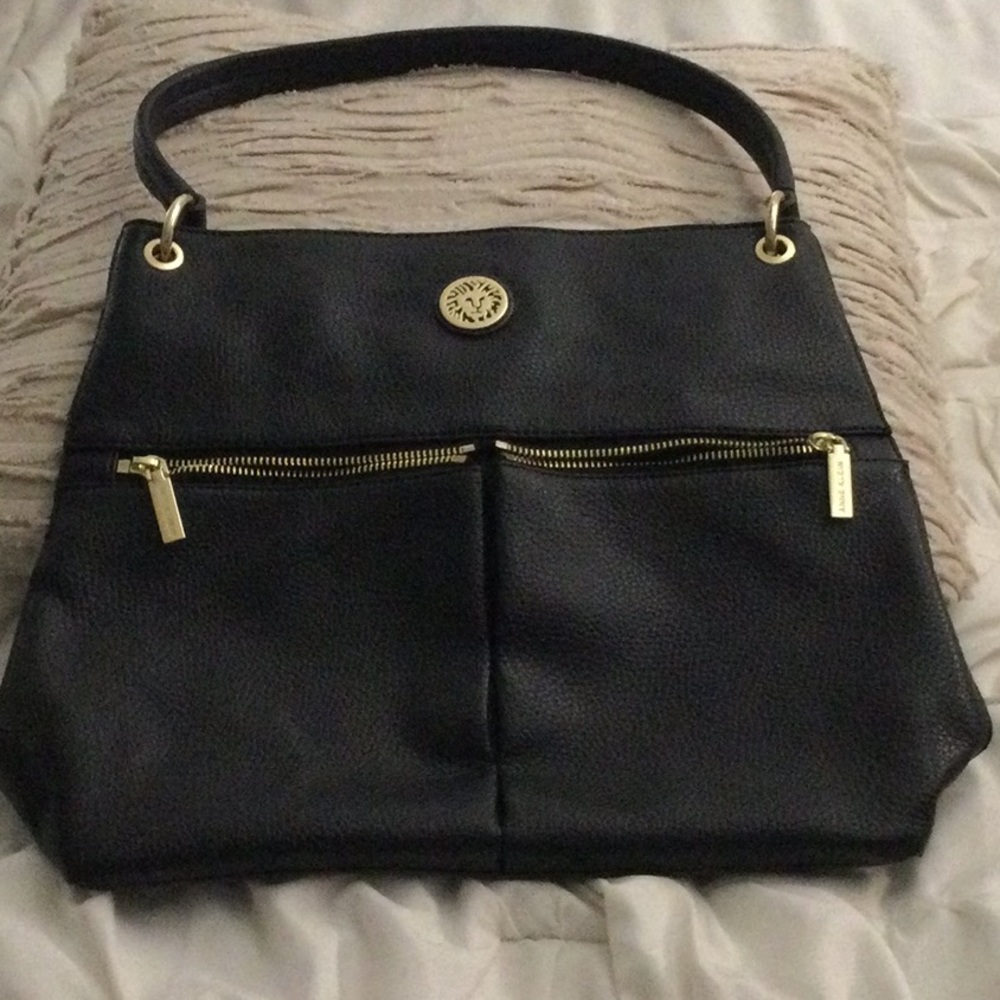 Leather Medium size Shoulder Anne Klein Purse